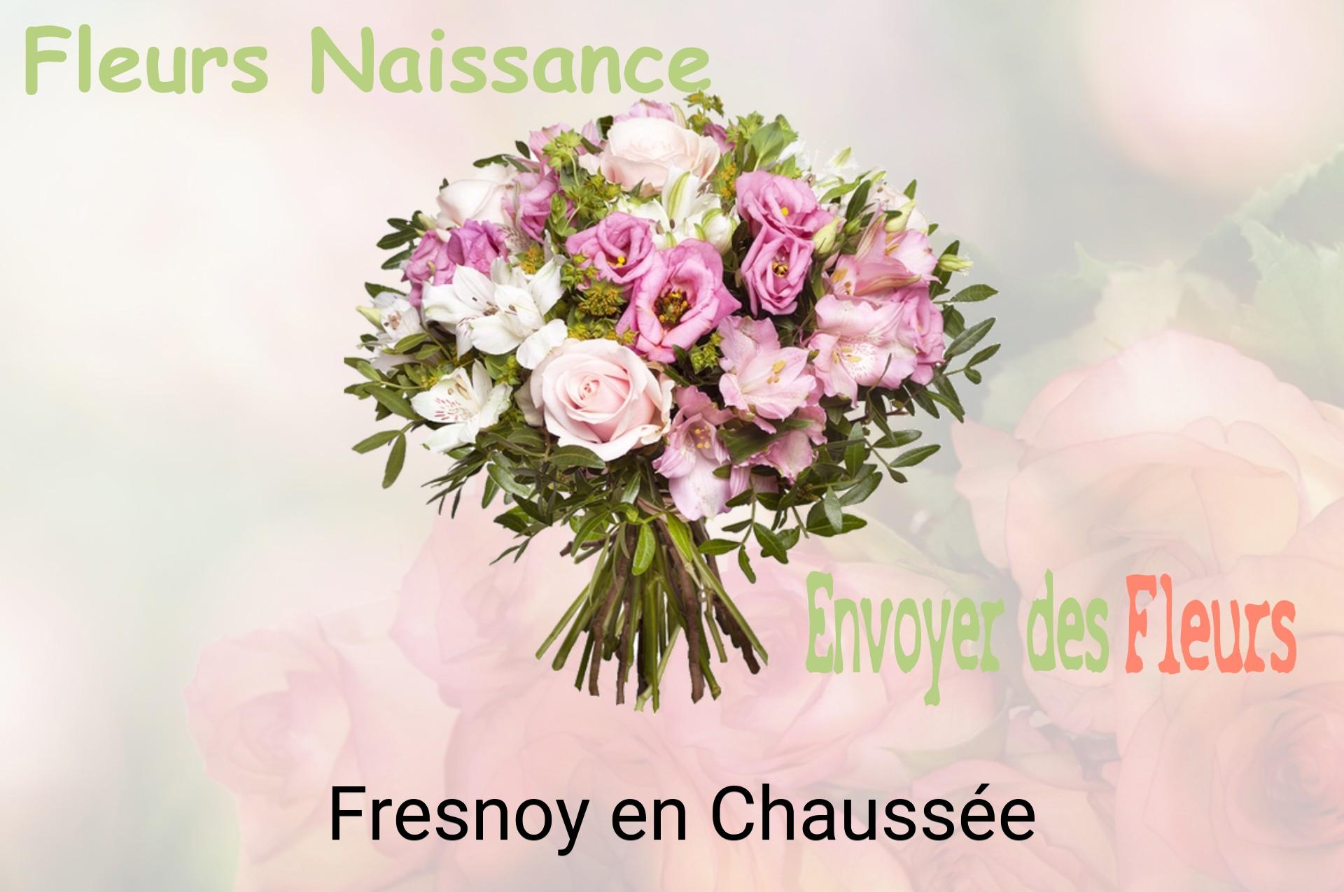 Bouquet de fleurs de naissance livré à Fresnoy-en-Chaussée
